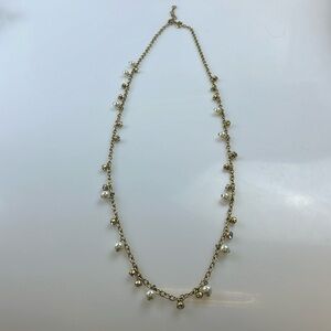 J Crew Beautiful Pearl and Studs Long Statement Necklace HR13-19
